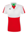 Erima Six Wings Poloshirt Damen Rot Weiss