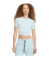 Nike Essential SLM Crop T-Shirt Damen Blau F474