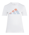 adidas Run Icons 3 Bar Logo Tee White - weiss