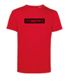 11teamsports Background T-Shirt rosso nero 