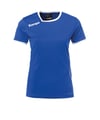 Kempa Curve Maillot T-shirt Femme Bleu Blanc F06 