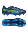 PUMA KING Match FG/AG Jr Gear Up Kids Blau Grün F02