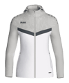 JAKO Icon giacca con cappuccio donna bianco  grigio F016