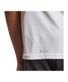 adidas Run Icons 3 Bar Logo Tee White - weiss