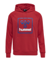Sweat à capuche rouge Hummel hmlISAM 2.0 - Réf. F3658