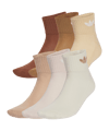 adidas Originals Mid Ankle 6er Pack Chaussettes Blanc