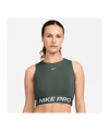 Nike Pro 365 Crop Débardeur Femmes Vert C338 