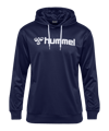 Hummel logo hoody blauw F7026 
