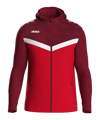 JAKO Iconic Kapuzenjacke Damen Rot F103