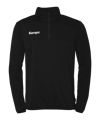 Kempa 1/4 sweatshirt met rits zwart F001 