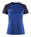 Craft Squad 2.0 Contrast shirt Dames blauw 