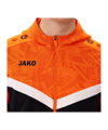 JAKO Icon Kapuzenjacke Schwarz Orange F807 - schwarz