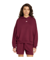 adidas 3 Stripes Studio Sweatshirt à capuche Femmes Rouge