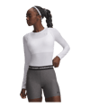 Under Armour HG Authentics Comp Manica Lunga Donna Bianco C101