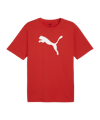 PUMA teamRISE Logo T-Shirt Rouge C01 