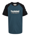 Hummel Logo S/S T-shirt Kids Blauw K7280 