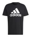 T-shirt en jersey simple adidas Essentials Big logo noir