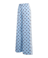 adidas Originals Satin Polka Dots Wide Leg Manguera Donna Blu