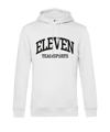 Sweat à capuche 11teamsports ELEVEN blanc noir 