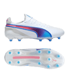 Chaussures de football PUMA KING Ultimate FG/AG Formula blanc bleu F02