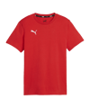 PUMA teamGOAL Casuals T-Shirt Kids Rot Weiss F01