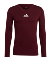 adidas Team Base Top langarm Dunkelrot