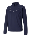 PUMA teamRISE HalfZip Sweatshirt blu bianco F06 