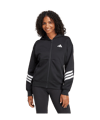 adidas Future Icons Three Stripes Kapuzenjacke Damen Schwarz - schwarz