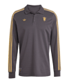 adidas Manchester United Icon Long Sleeve Polo Schwarz - schwarz