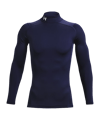 Under Armour Baselayer ColdGear Comp Mock T-Shirt Bleu C410