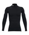 Under Armour Baselayer ColdGear Comp Mock T-Shirt Schwarz F001
