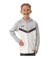 JAKO Icon Kapuzenjacke Kids Weiss Grau F016 - weiss
