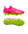 Nike Jr Air Zoom Mercurial Vapor XV Academy FG/MG Luminous Kids Pink Gelb F605