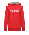 Hummel Logo Sweat à capuche coton femmes rouge F3 