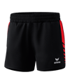 Short Worker Erima Six Wings femmes noir rouge 