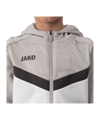 JAKO Icon Kapuzenjacke Kids Weiss Grau F016 - weiss