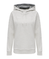 Sweat à capuche en coton femmes Hummel beige F9158 