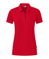 JAKO Organic Stretch Polo Shirt Damen Rot F100