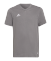 adidas Entrada 22 t-shirt bambini grigio  