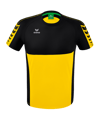 T-shirt Erima Six Wings jaune noir 