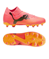 PUMA FUTURE 7 Pro FG/AG Jr Kids The Forever Faster Rosa Schwarz F03