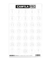 Cawila PRO Stickerset Rückennummer 30mm Weiss