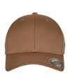 Flexfit Wooly Combed Baseball Mütze Braun