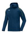 JAKO Classico Kapuzenjacke Damen Blau Gelb F42
