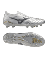 Mizuno Morelia Neo Beta Made in Japan FG Platinum Silver Argento C04