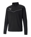 Sweat à capuche PUMA teamRISE à demi-fermure éclair noir F03