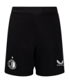 Short Castore Feyenoord Rotterdam Pro Coaches enfants noire F092