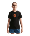 Nike KNVB Pays-Bas Crest T-Shirt Enfants Noir C010 