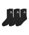 Erima Sport 3Pack Sokken Zwart Kschwarz 
