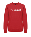 Hummel Cotton Logo Sweatshirt Damen Rot F3062